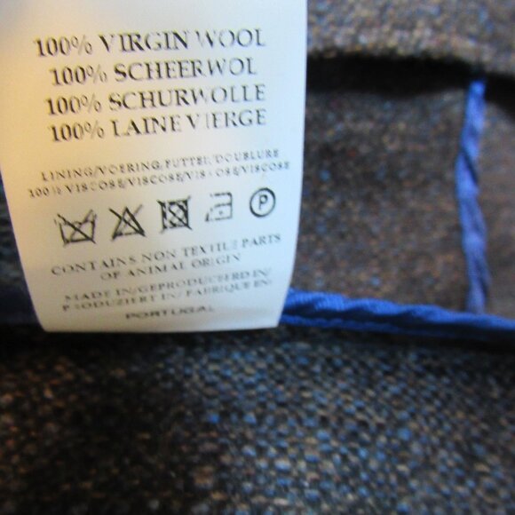 Circle of Gentlemen Women Blazer, Wool, Brown/Blue/Yellow, sz. 38(EU), S, - Picture 6 of 7